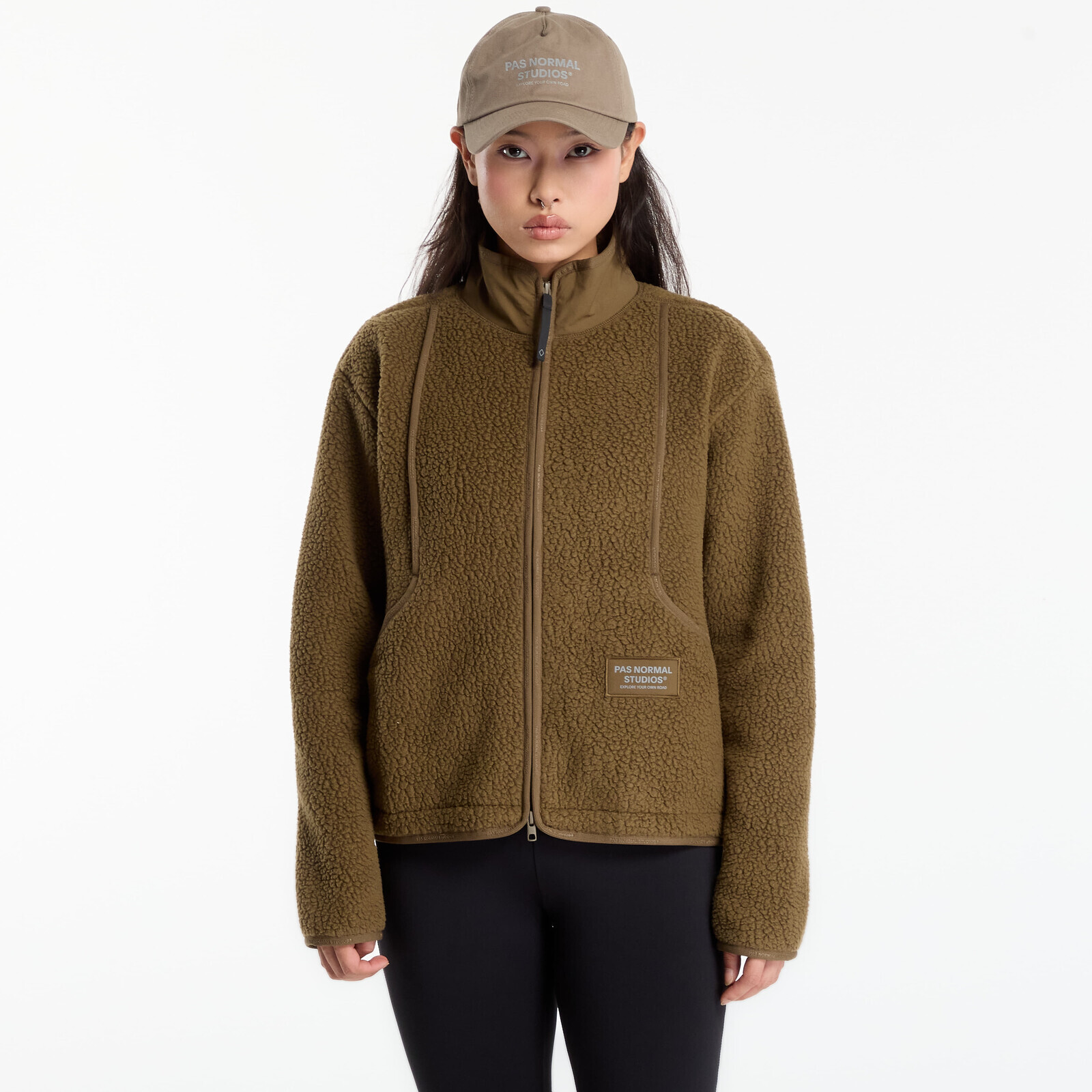 Jacket Pas Normal Studios Women's Off-Race Pile Fleece Jacket Deep Olive S