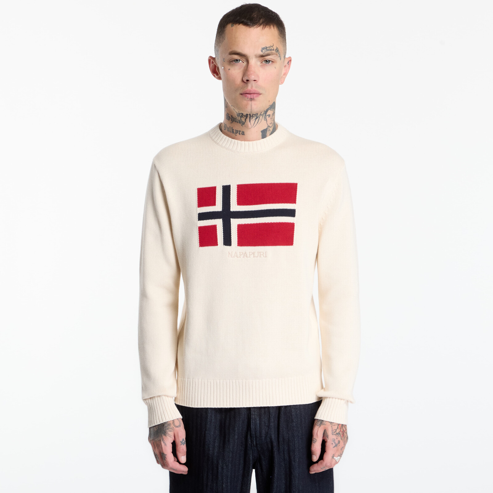 Sweater Napapijri Pullover Mura Beige Dimity S