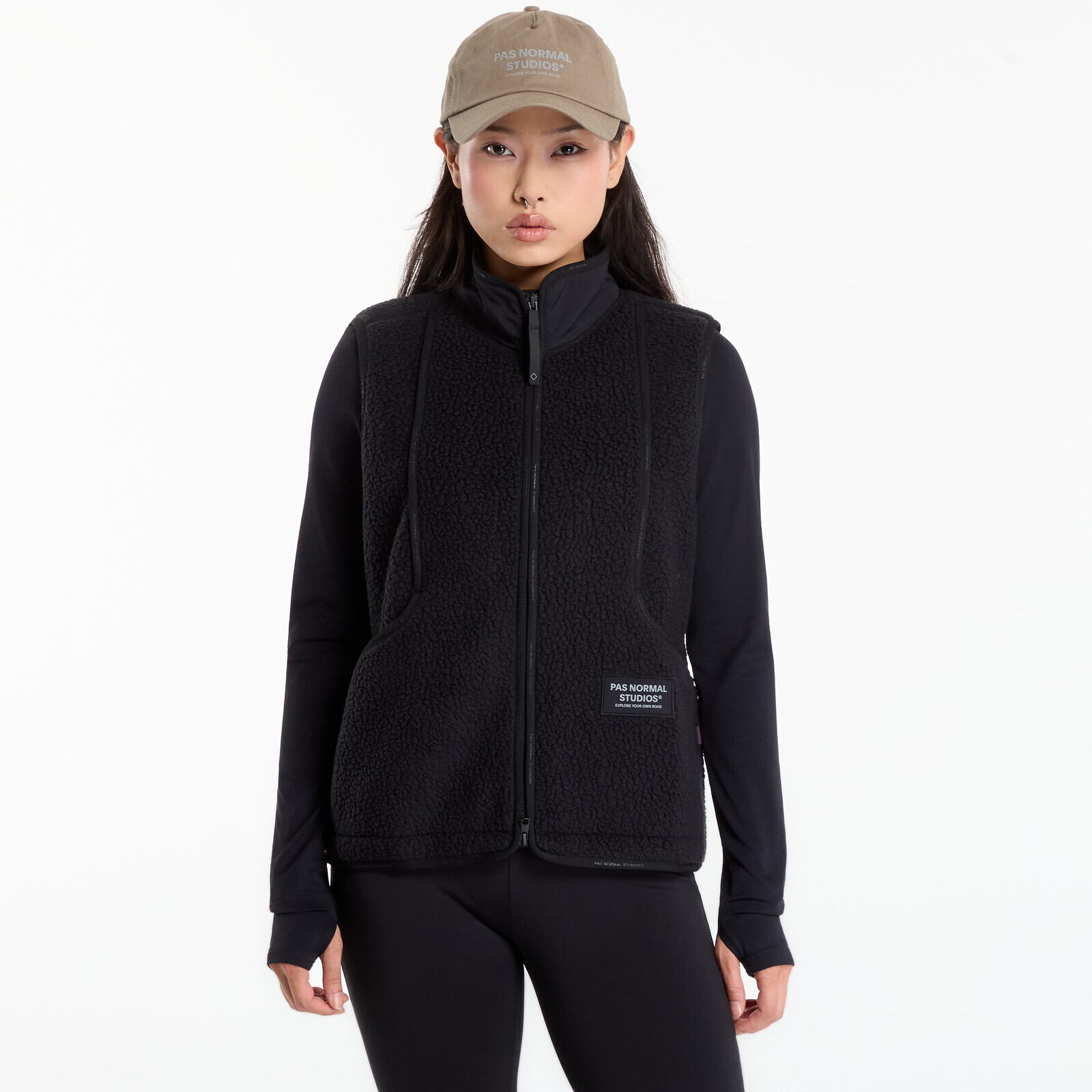 Pas Normal Studios Women's Off-Race Pile Fleece Vest Black M