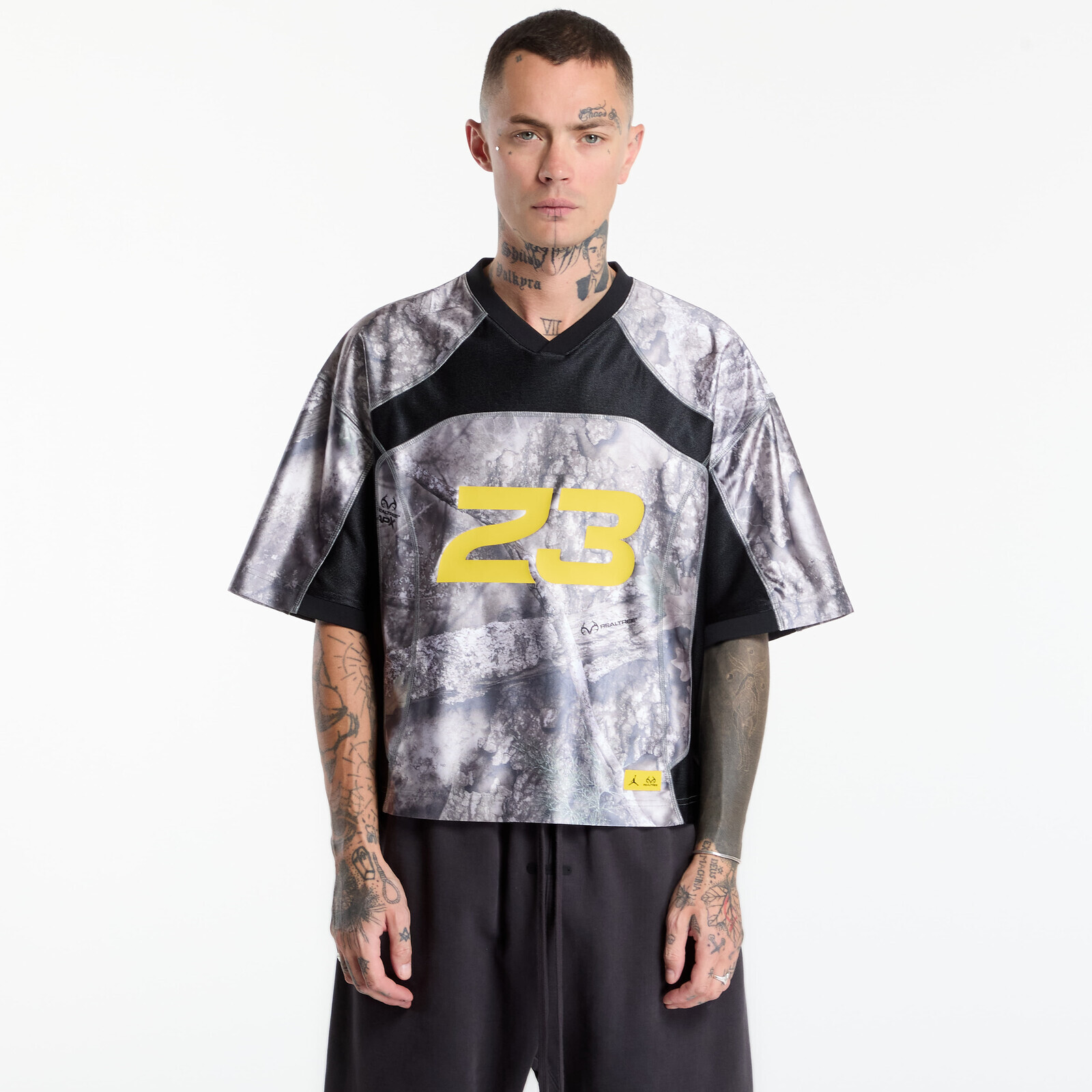 Jersey Jordan Brooklyn Men's Realtree Jersey White/ Black/ Bright Citron M