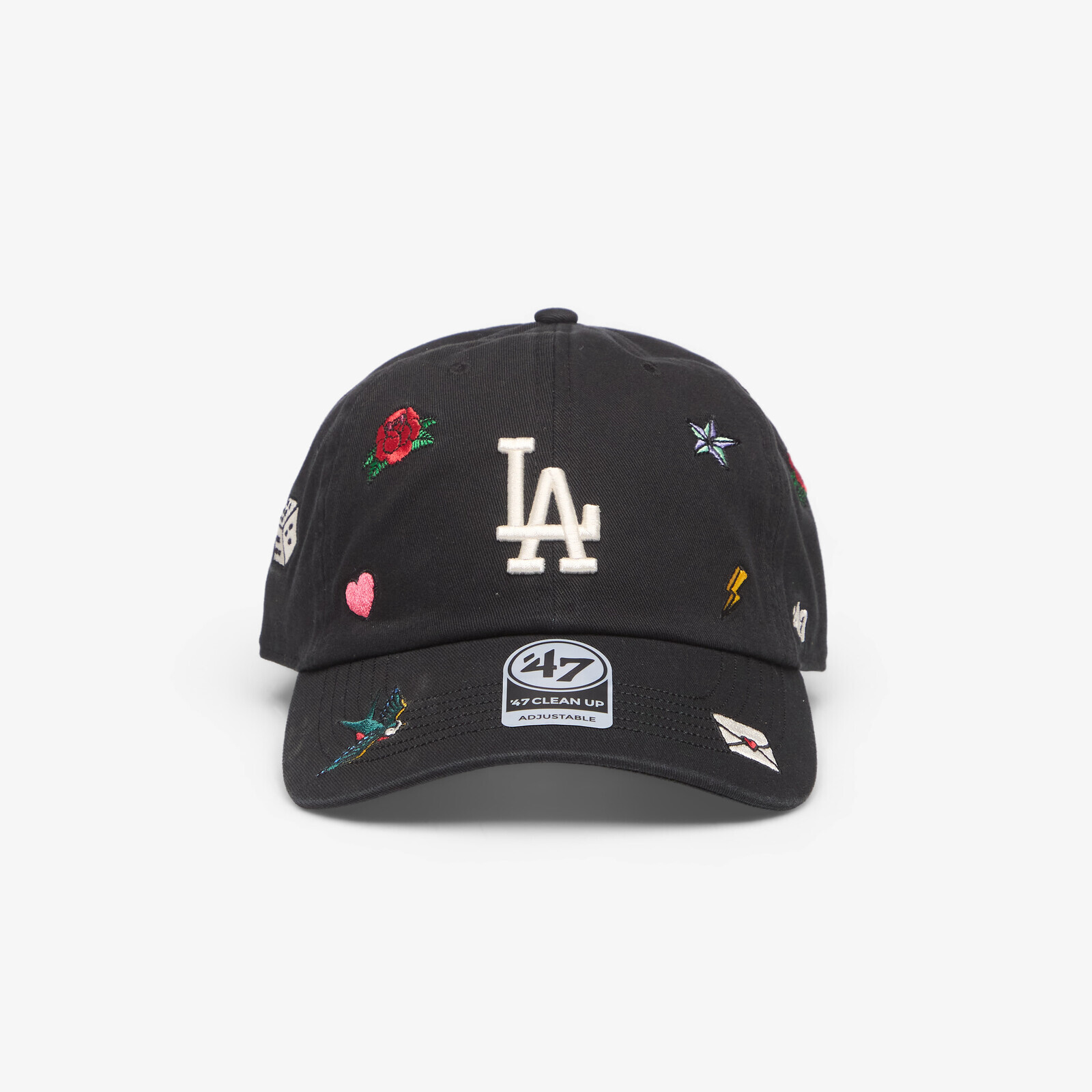 '47 Brand MLB Clean Up Multi Scatter Los Angeles Dodgers Cap Black Universal
