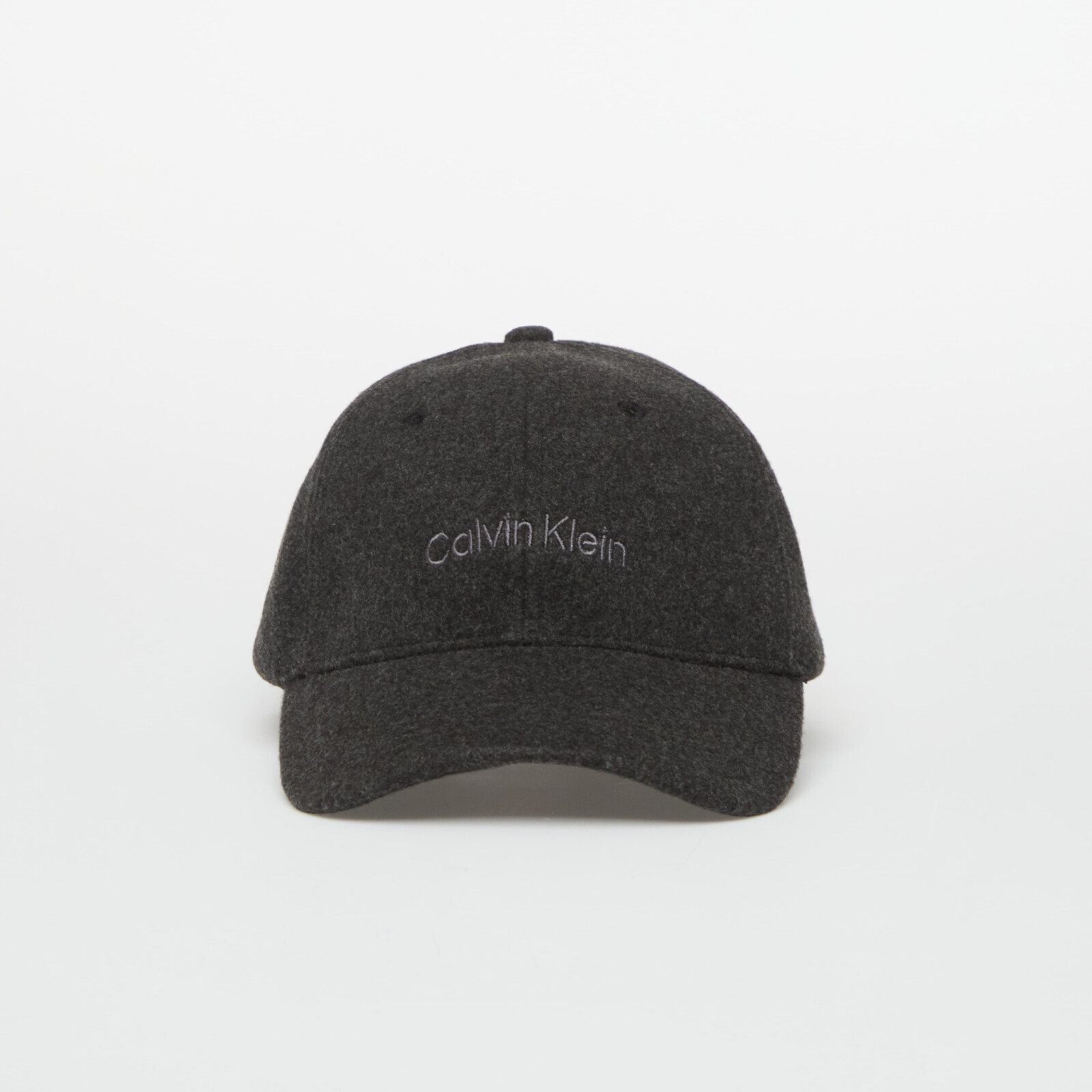 Cap Calvin Klein Embroidered Titlecase Logo Felt Black Heather OS