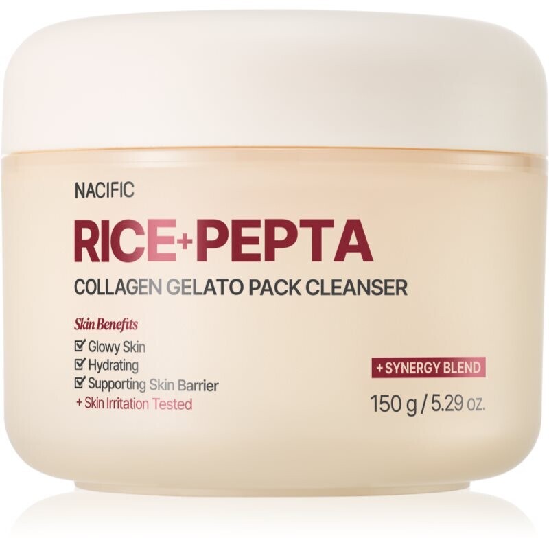 Nacific Rice + Pepta Collagen Gelato Pack Cleanser moisturising cleansing gel to strengthen the skin barrier 150 g