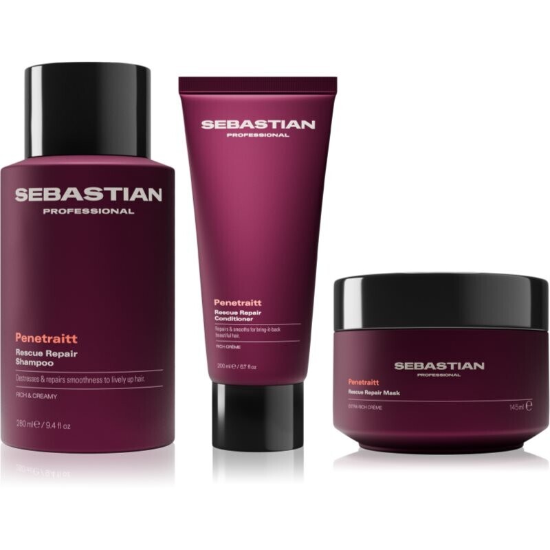 Sebastian Professional Penetraitt Bundle set for damaged, chemically-treated hair