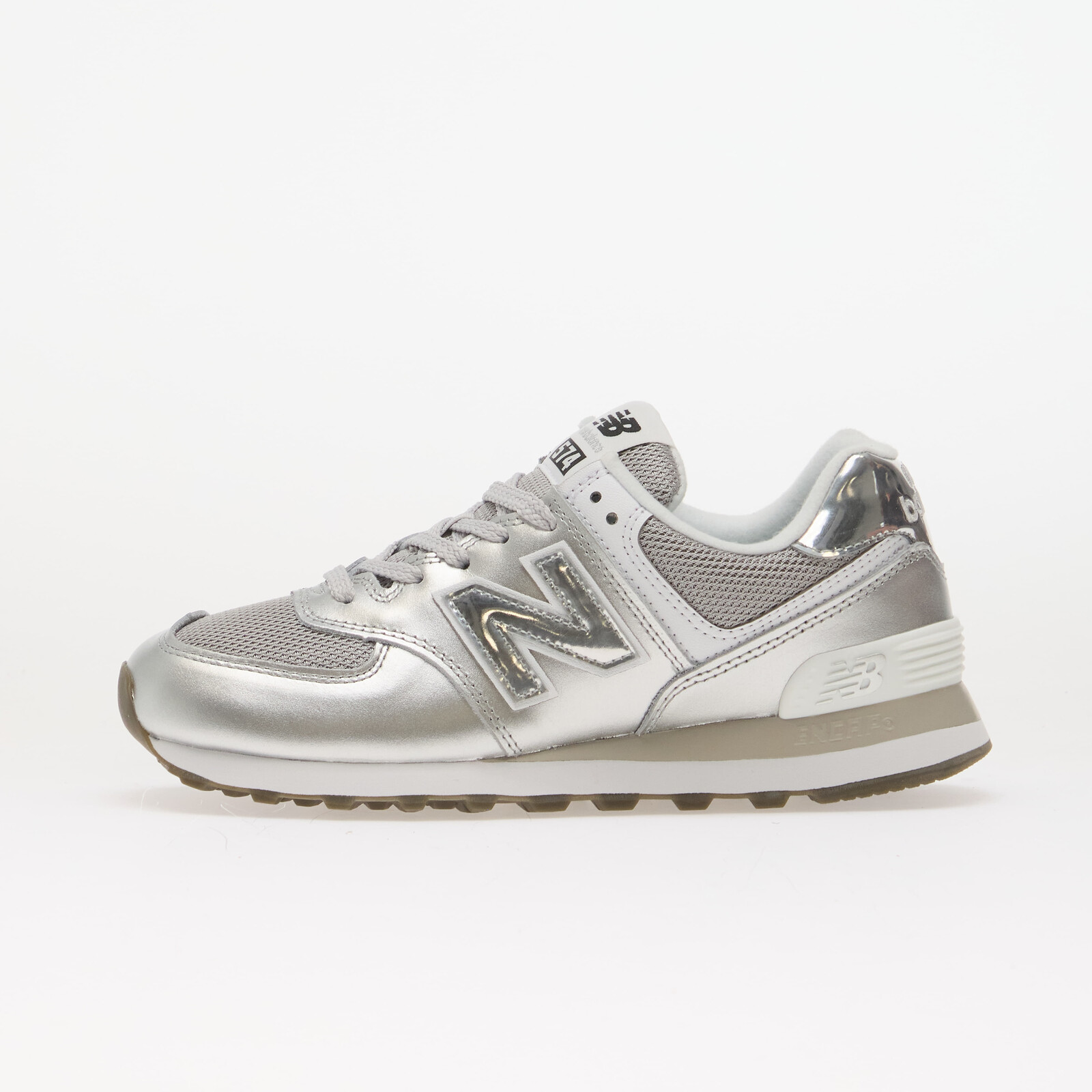 Sneakers New Balance W574 Silver Metallic/ White UK 6.5