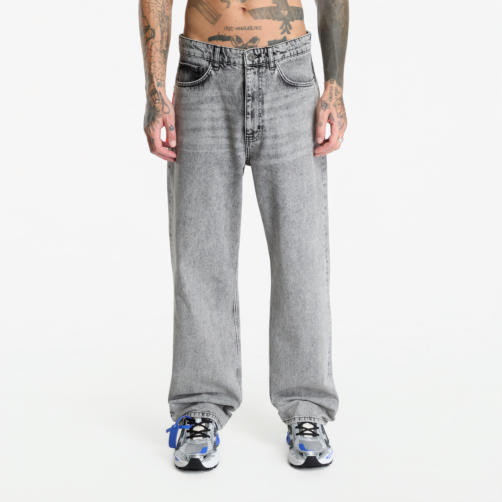 Pants L/AB c/o Off-White™ Straight Fit Piped Denim Smoke Fade 30
