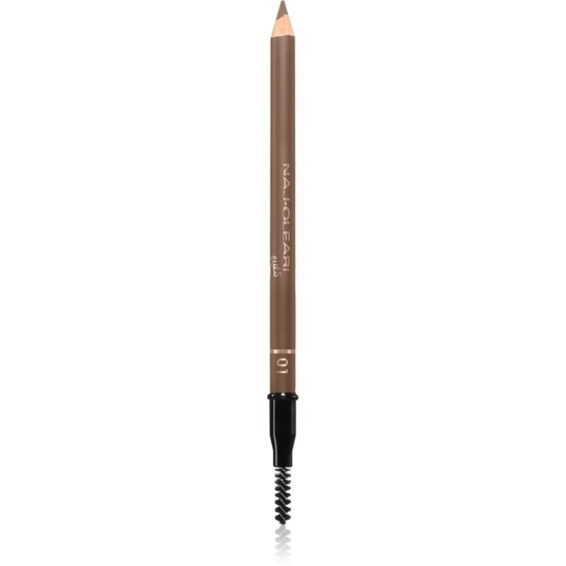 Naj Oleari Fill-in Brow Pencil eyebrow pencil with brush for women 01 Blondes 1.1 g