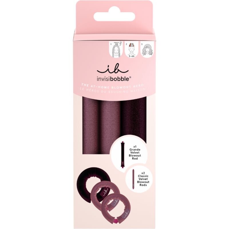 invisibobble Blow Secret velvet heatless curler set for curling hair