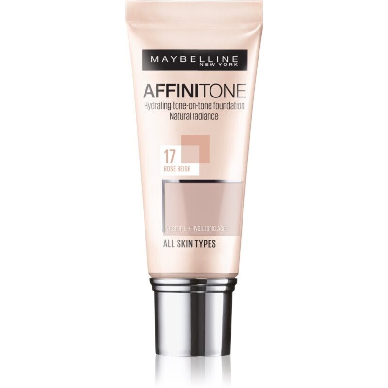 MAYBELLINE NEW YORK Affinitone hydrating foundation shade 17 Rose Beige 30 ml