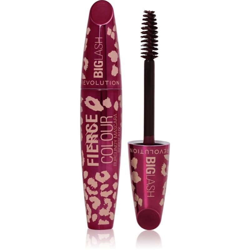 Revolution Big Lash Fierce Colour volumising mascara shade Burgundy 9 g