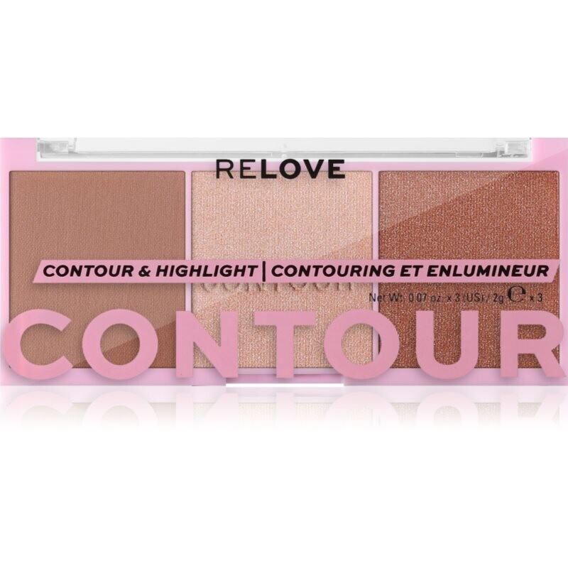 Revolution Relove Colour Play Contour Trio Palette contouring palette shade Baked Sugar 6 g