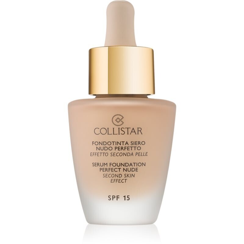 Collistar Serum Foundation Perfect Nude brightening foundation for a natural look SPF 15 shade 1 Ivory 30 ml