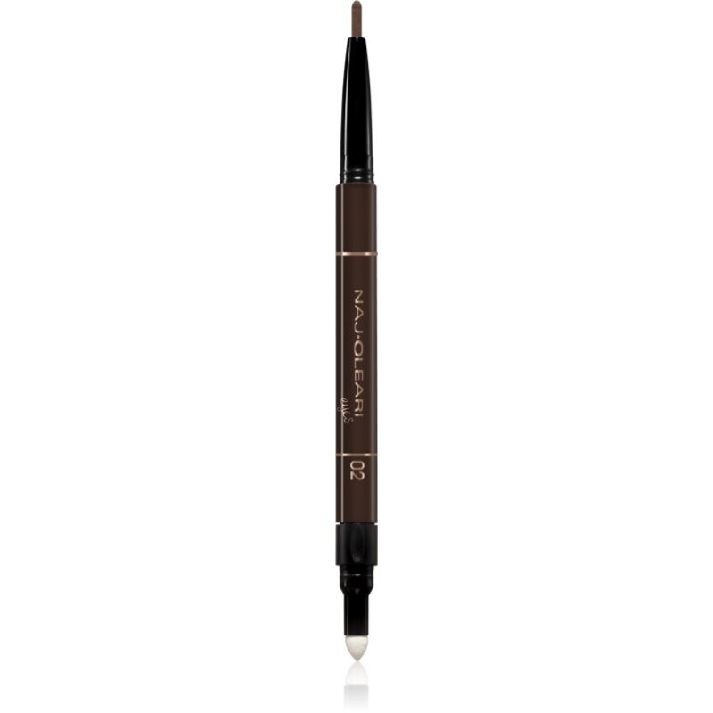 Naj Oleari 3 in 1 Perfect Brow eyebrow pencil and gel double-ended 02 Brown 0.15 g