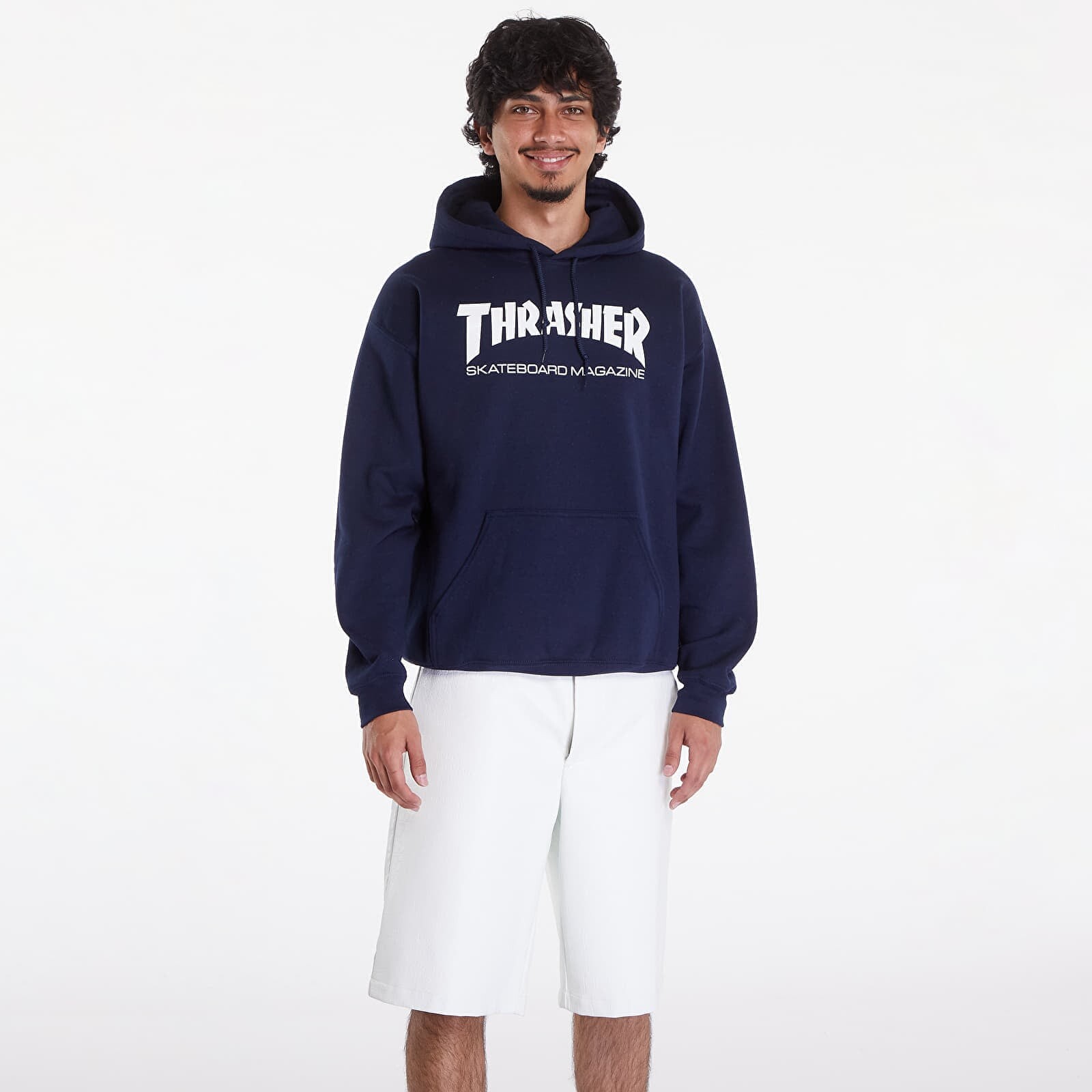 Sweatshirt Thrasher Skate Mag Hood Navy Blue M