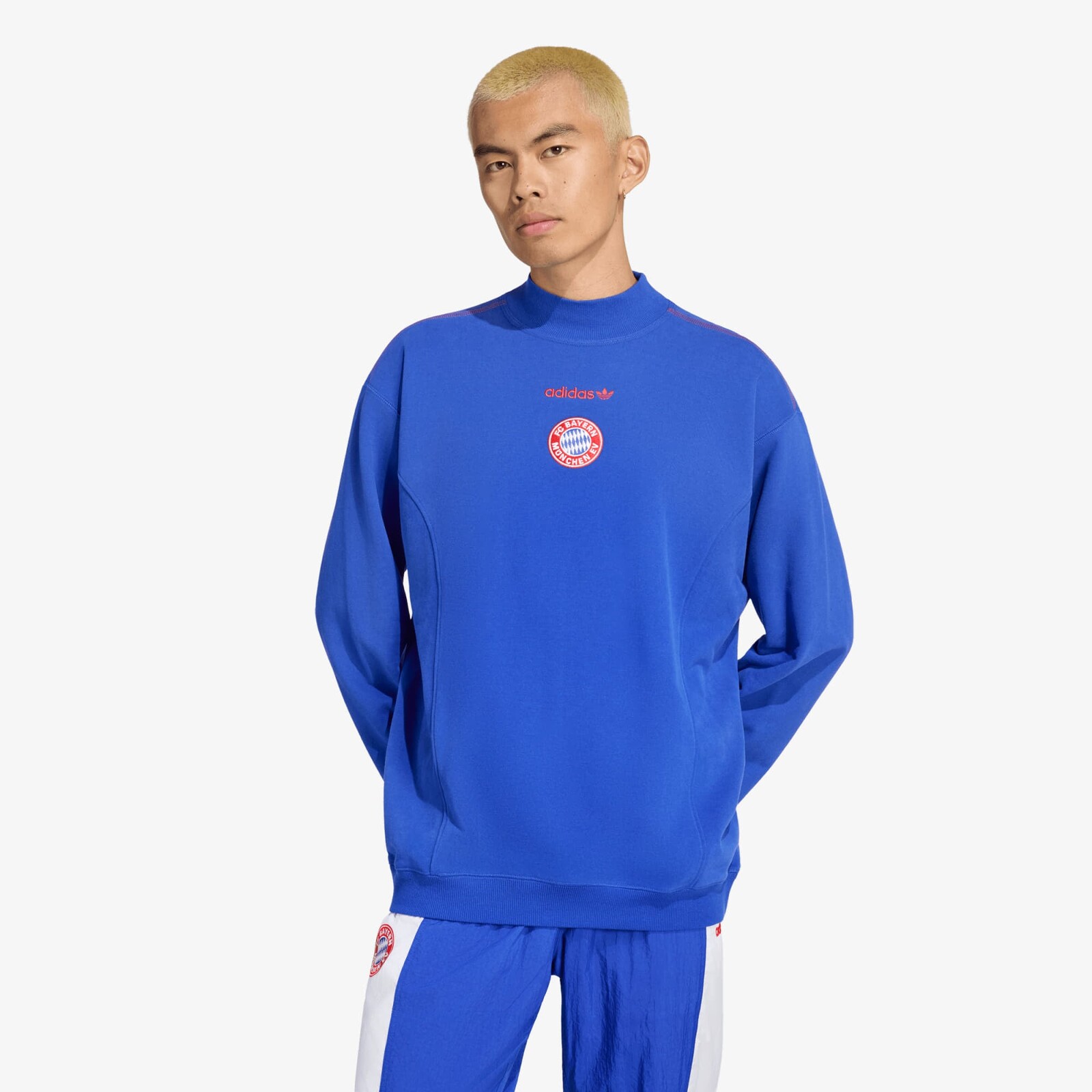 Sweatshirt adidas FC Bayern Muenchen EQT Sweatshirt Semi Lucid Blue L