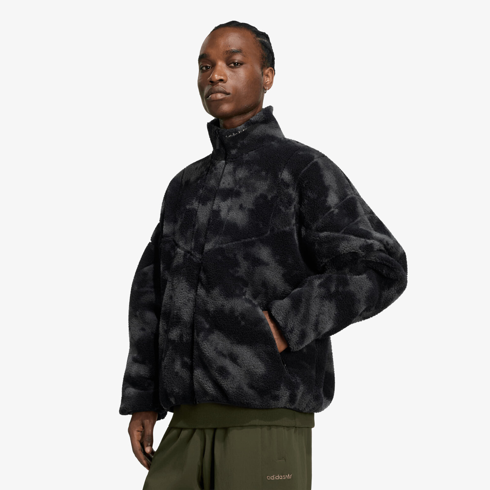 Jacket adidas Camo Polarfleece TT Black S