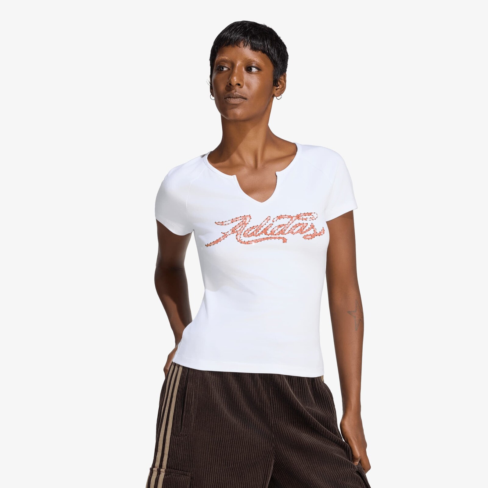 T-shirt adidas Graphic Slim T-Shirt White L