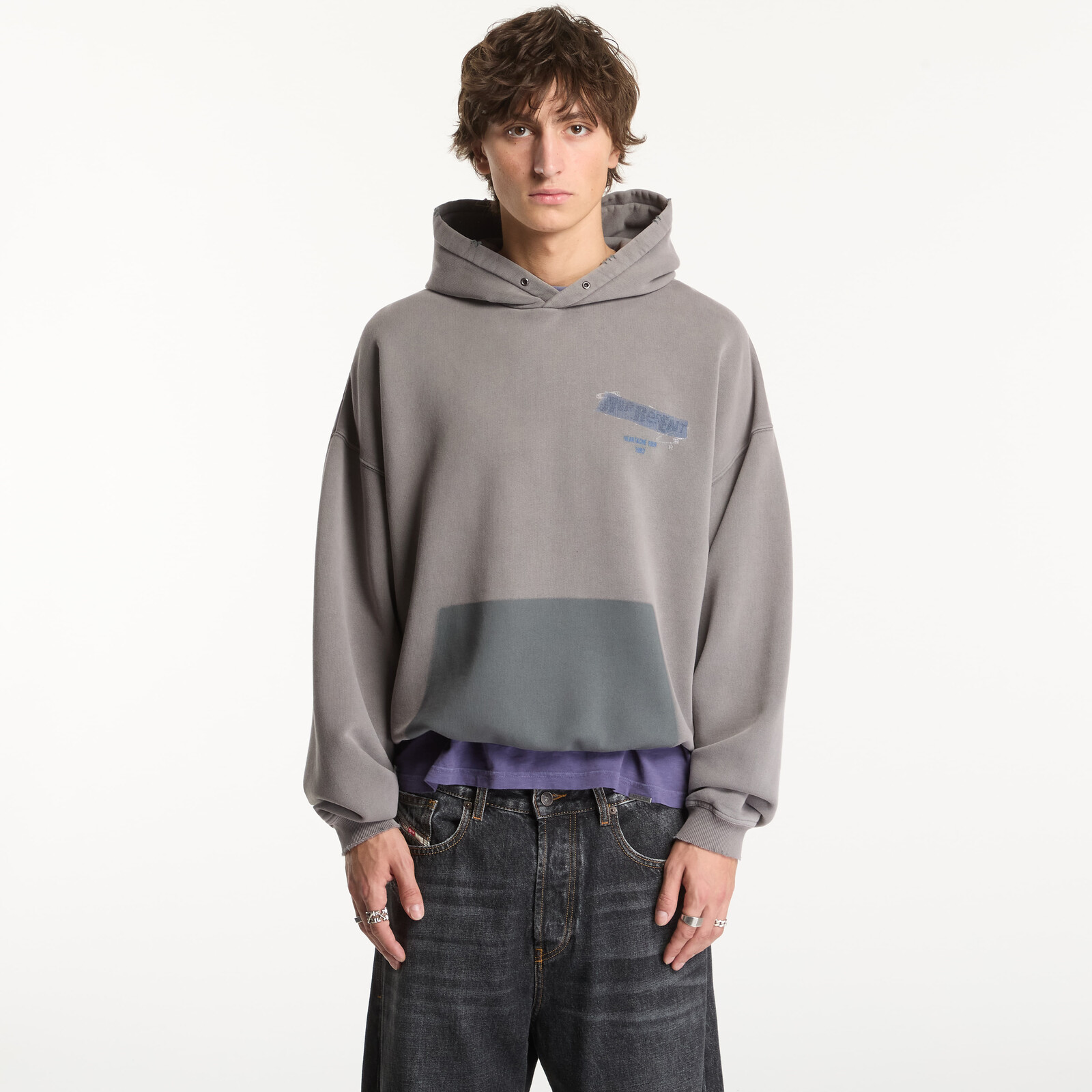 Sweatshirt Represent Ransom Hoodie UNISEX Oxidised Grey L