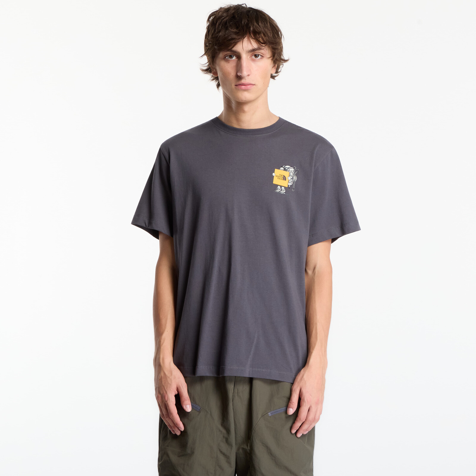 T-shirt The North Face Gear Up Get Out Relaxed SS Tee UNISEX Anthracite M