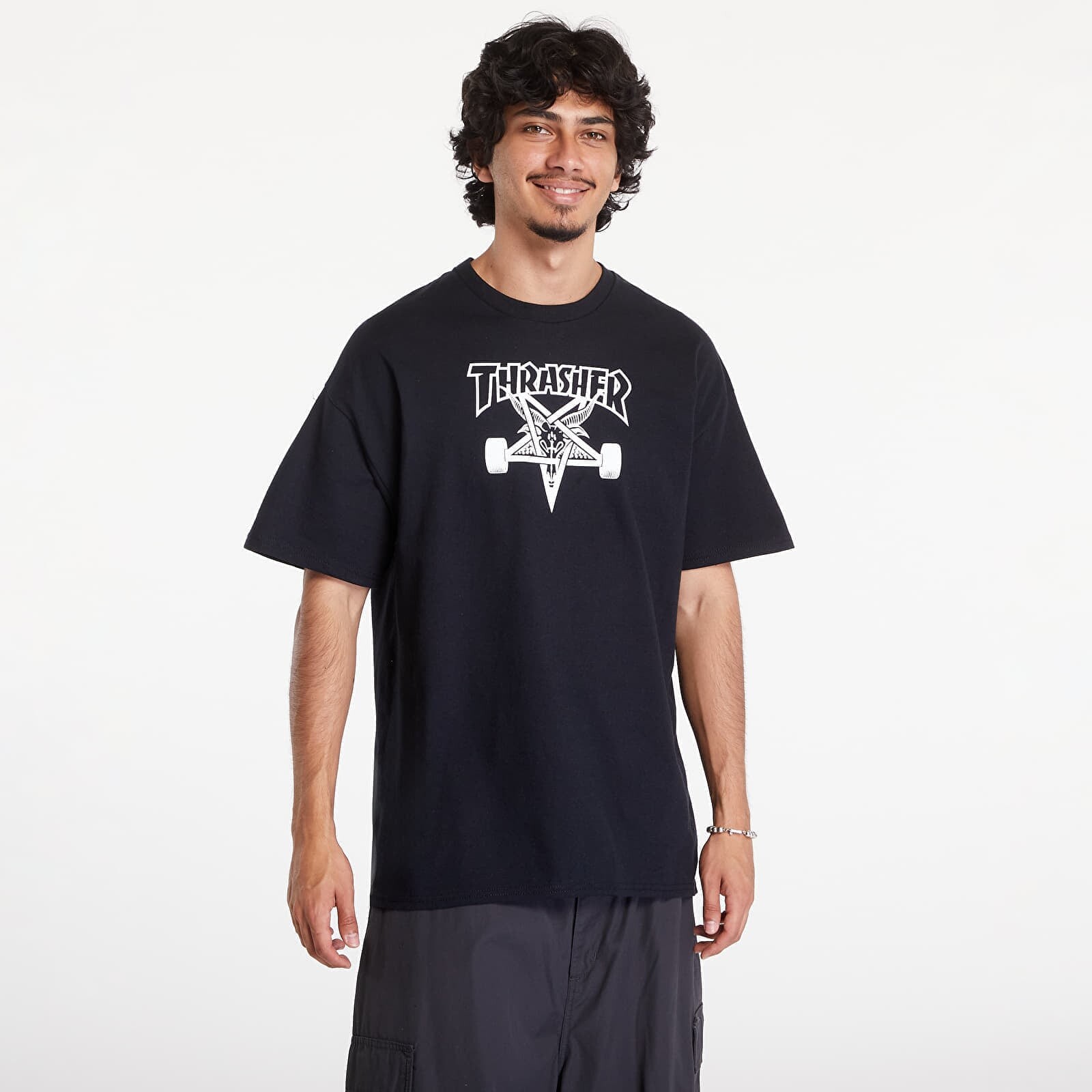 T-shirt Thrasher Skategoat T-Shirt Black XXL