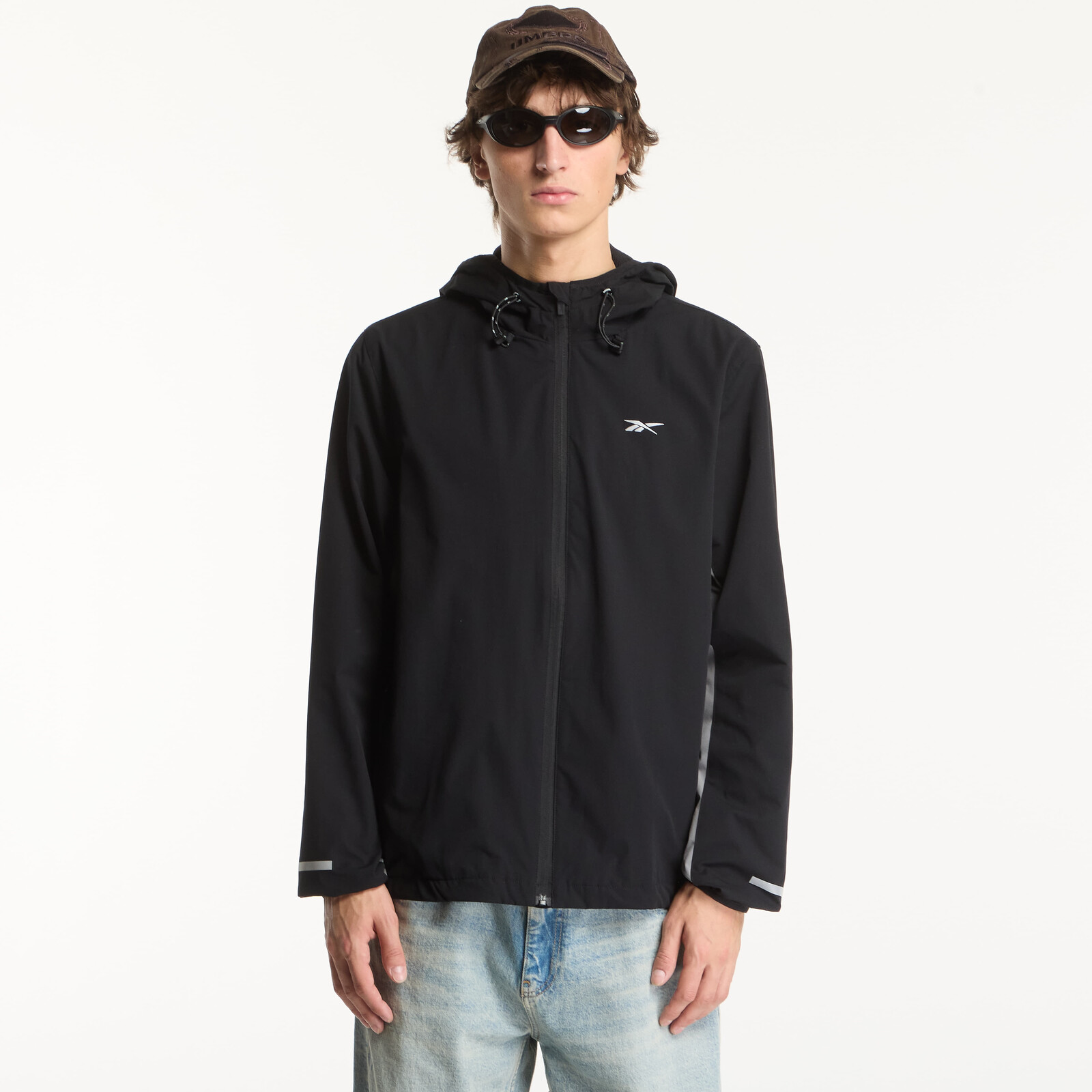 Jacket Reebok ID Lightweight Windbreaker Black/ Grey 4 L