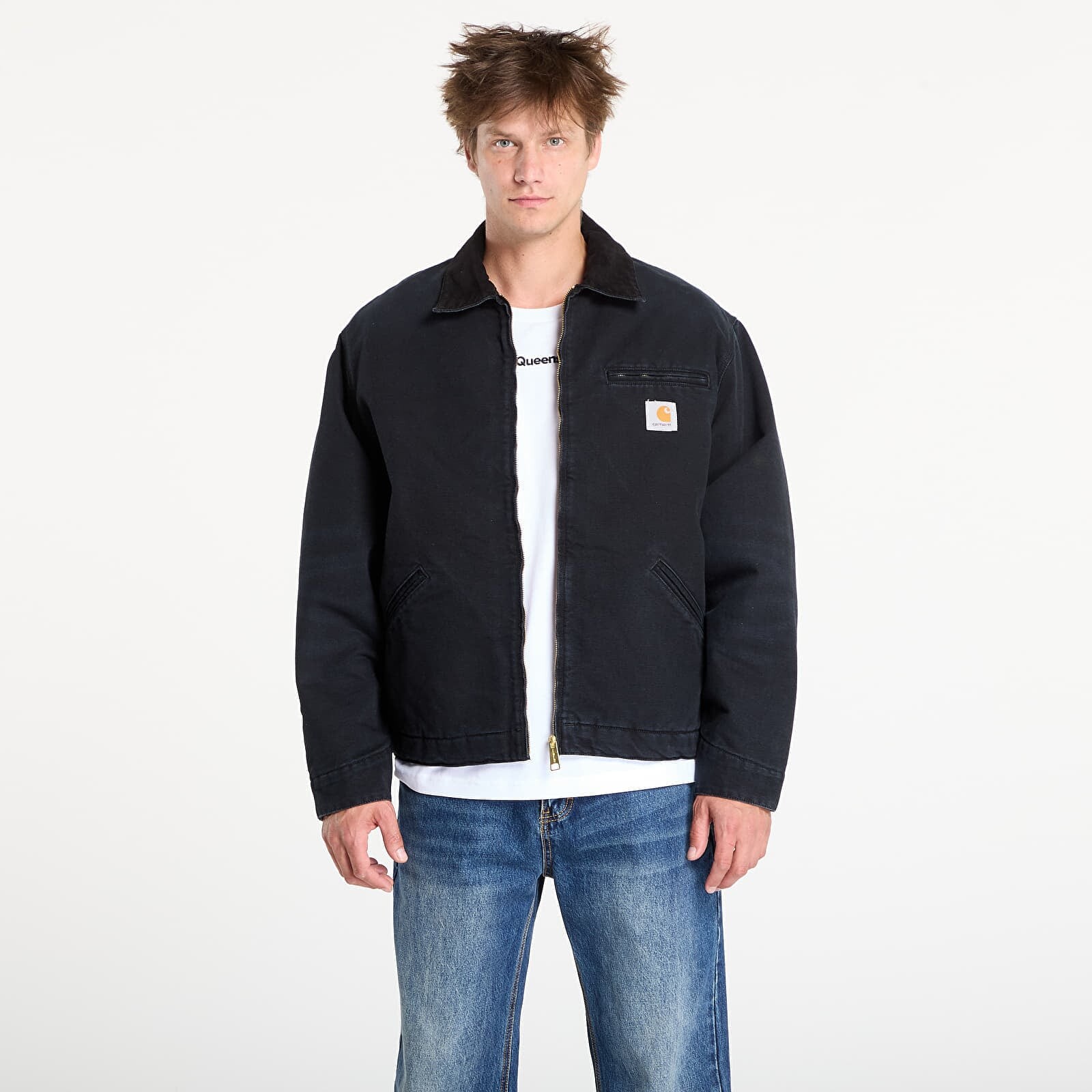 Jacket Carhartt WIP OG Detroit Jacket (Winter) Black/ Black Stone Canvas XXL