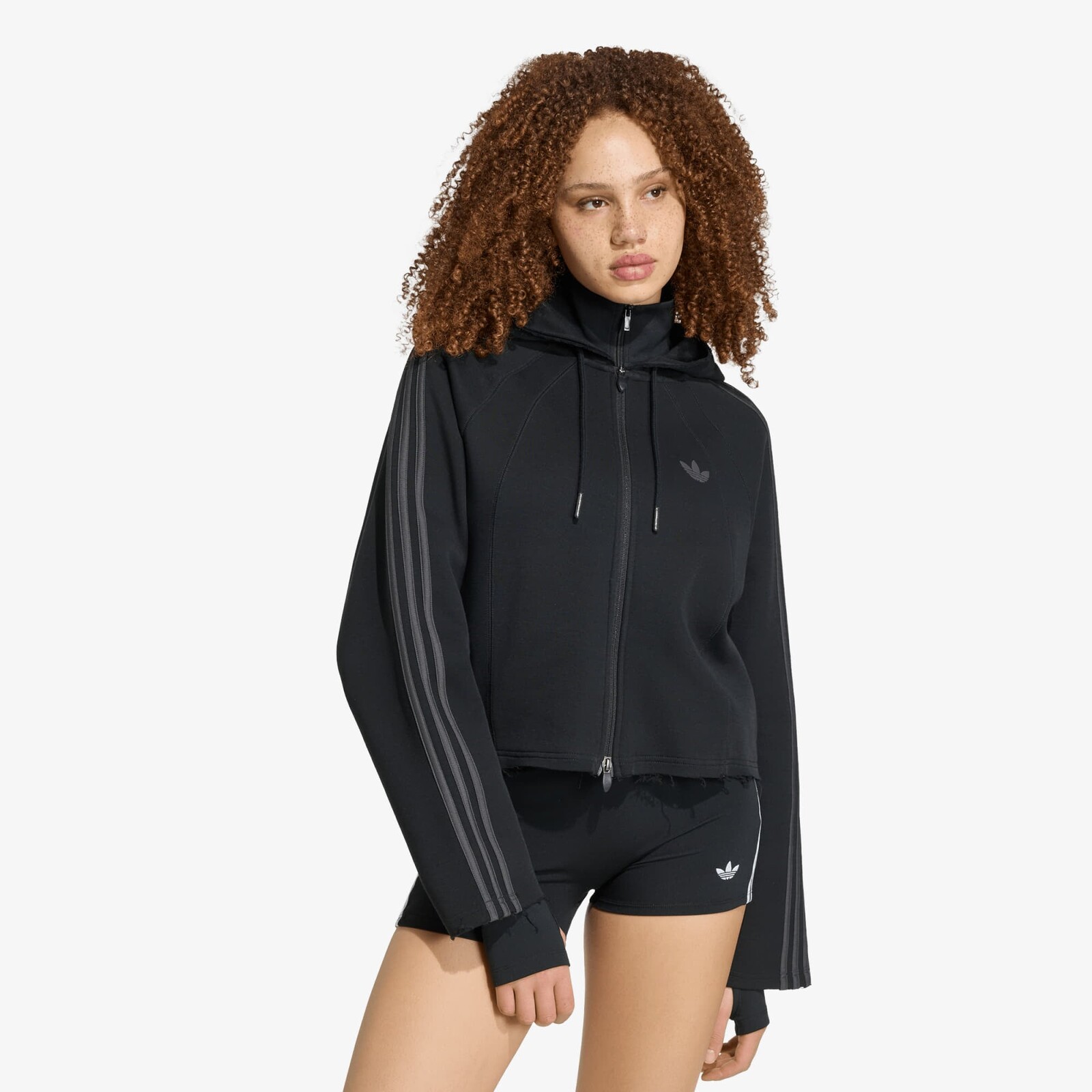 Sweatshirt adidas SST 2.0 Cropped Hoodie Black/ Utility Black S