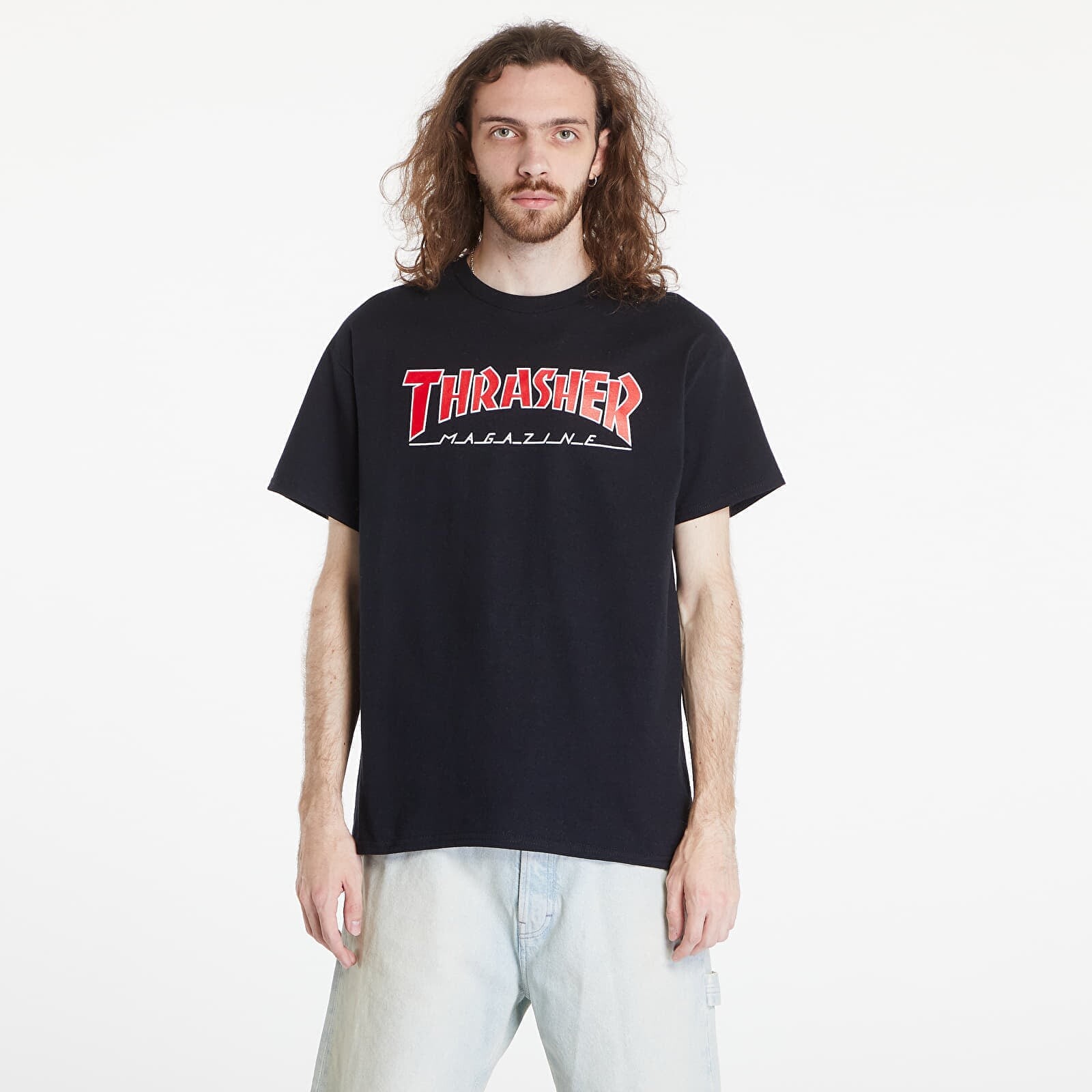 T-shirt Thrasher Outlined T-Shirt Black M