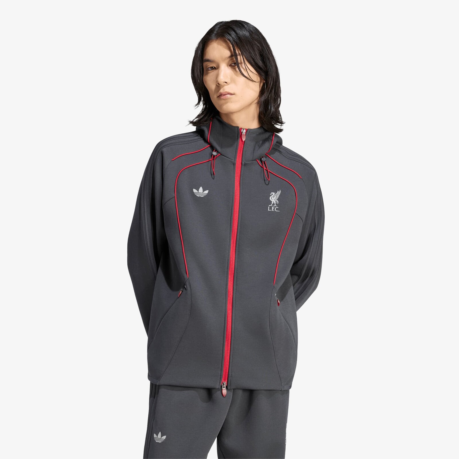 Sweatshirt adidas Lfc Spacer Teamgeist 26 Tracktop Carbon S
