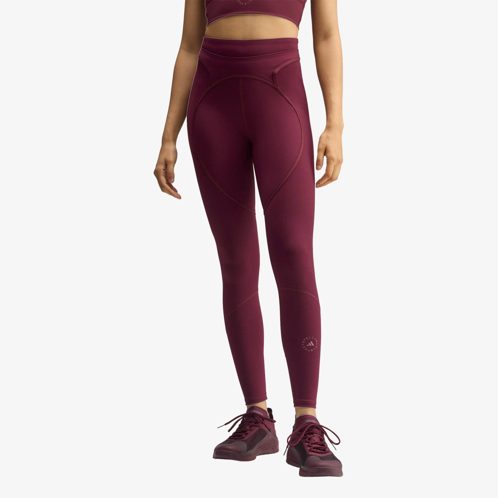 Pants adidas by Stella McCartney Training Full Length Leggings Maroon M