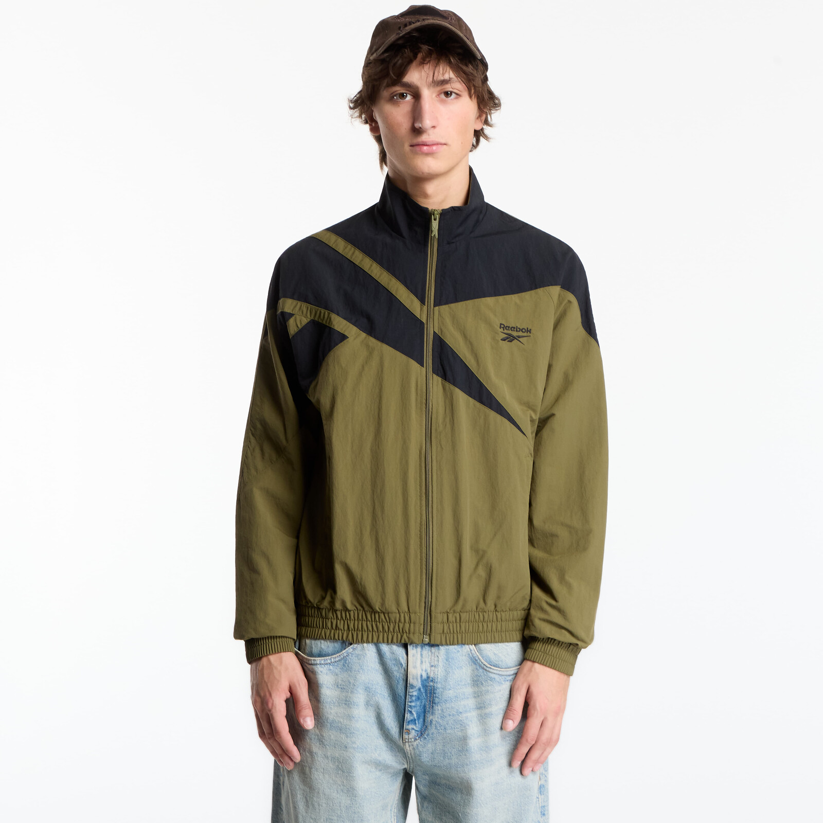 Jacket Reebok Vector Track Top Olive Stone/ Black S