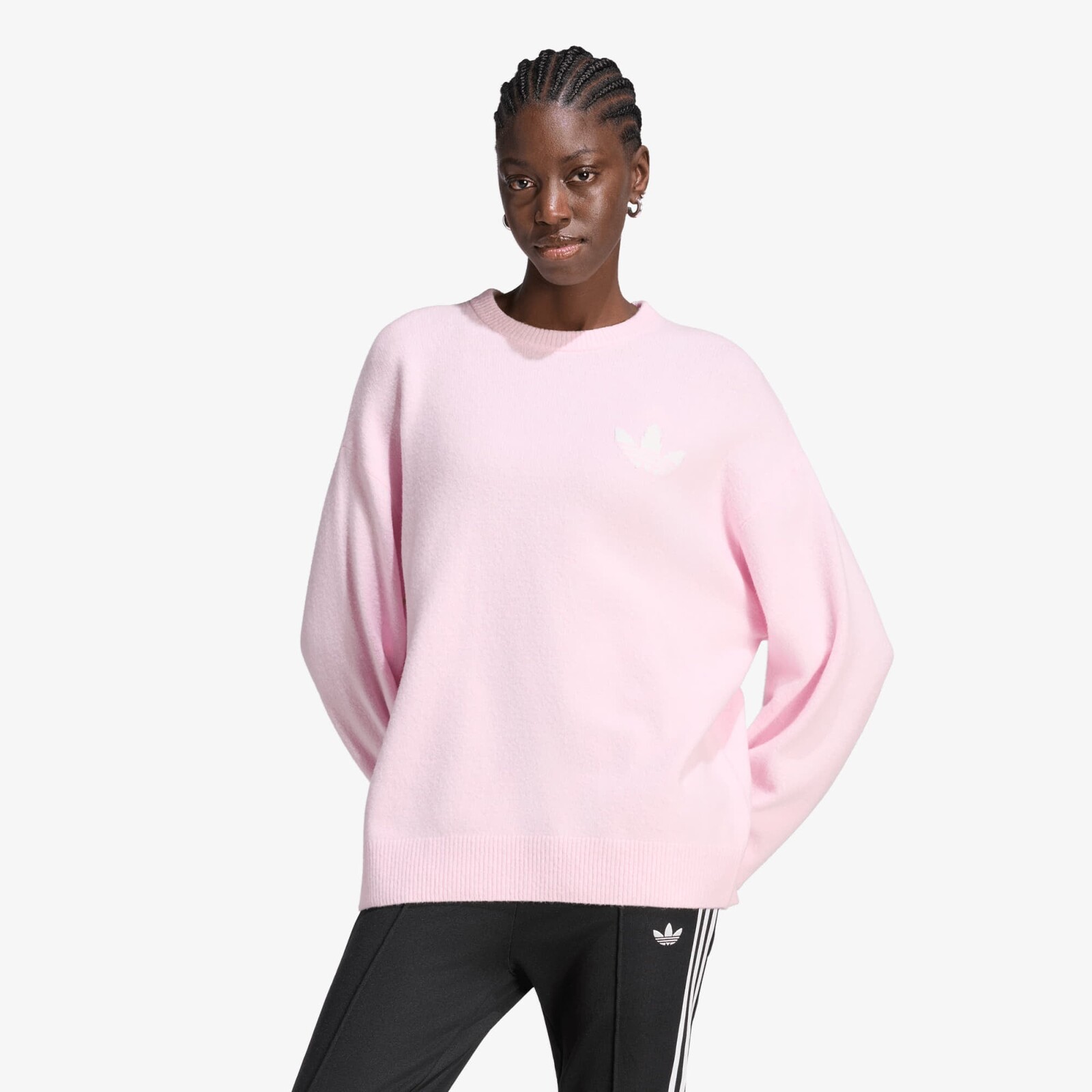 Sweater adidas Originals Athl Dept Knitted Sweater Clear Pink S