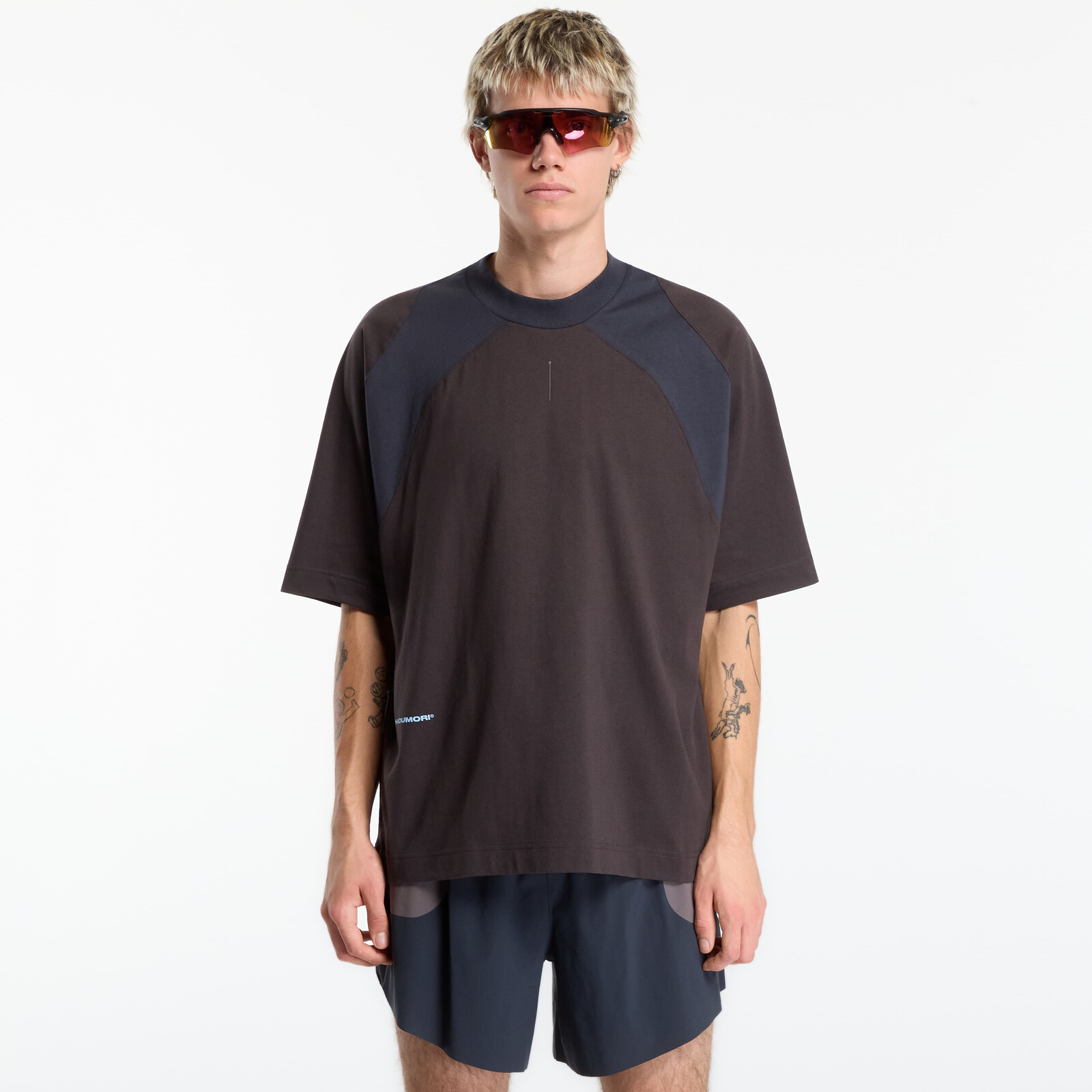 T-shirt adidas x Hermanos Koumori T-Shirt Night Brown/ Night Grey S