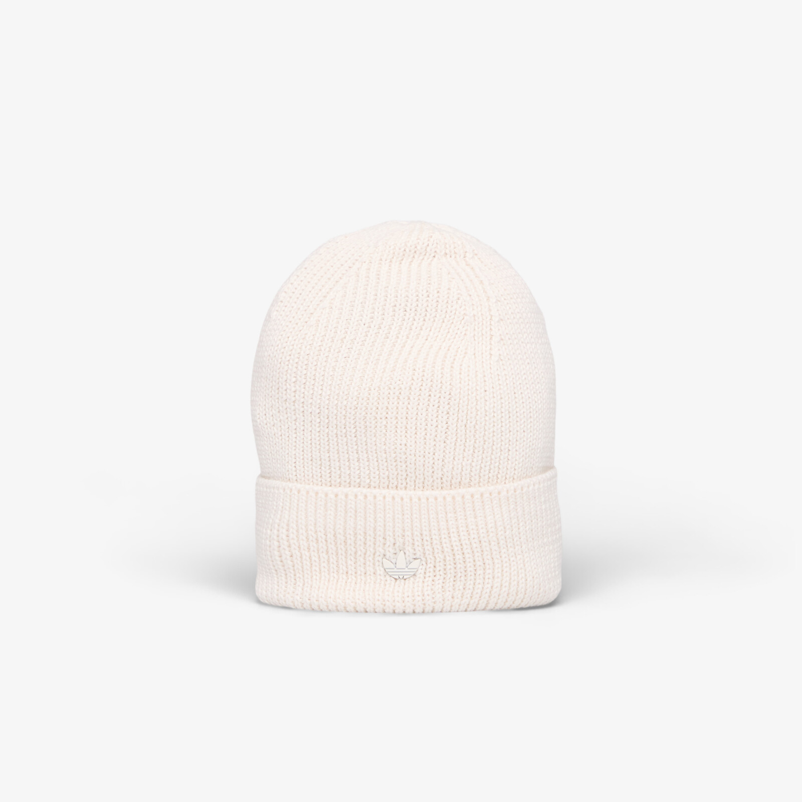 adidas Everyday Icons Beanie With Tonal Metal Trefoil Cloud White OSFM