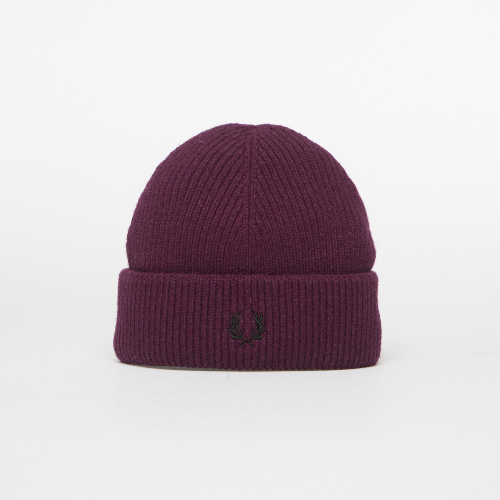 FRED PERRY Classic Wool Beanie Plum Universal