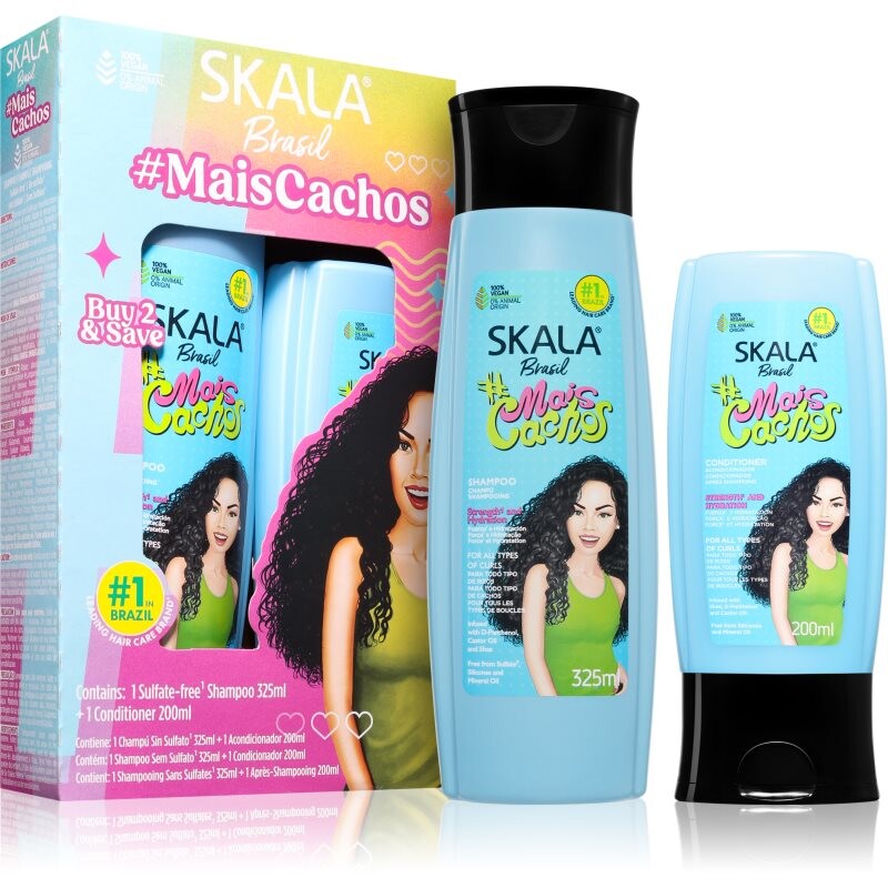 Skala Mais Cachos set for curly hair for women