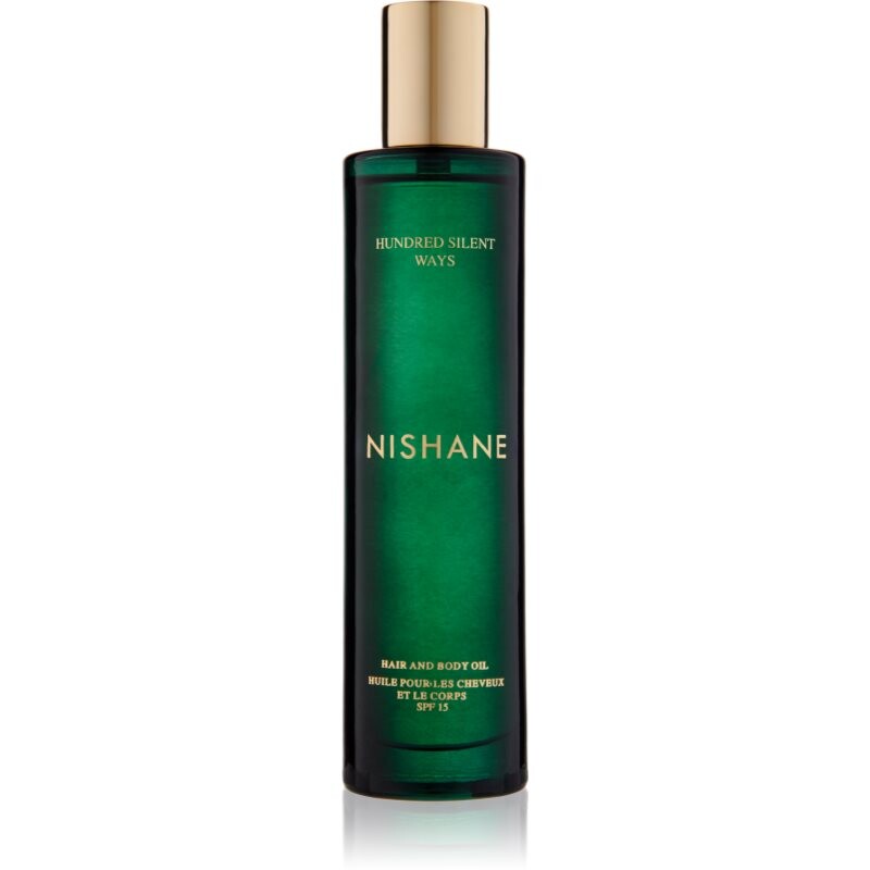Nishane Hundred Silent Ways perfumed oil for hair and body SPF 15 100 ml
