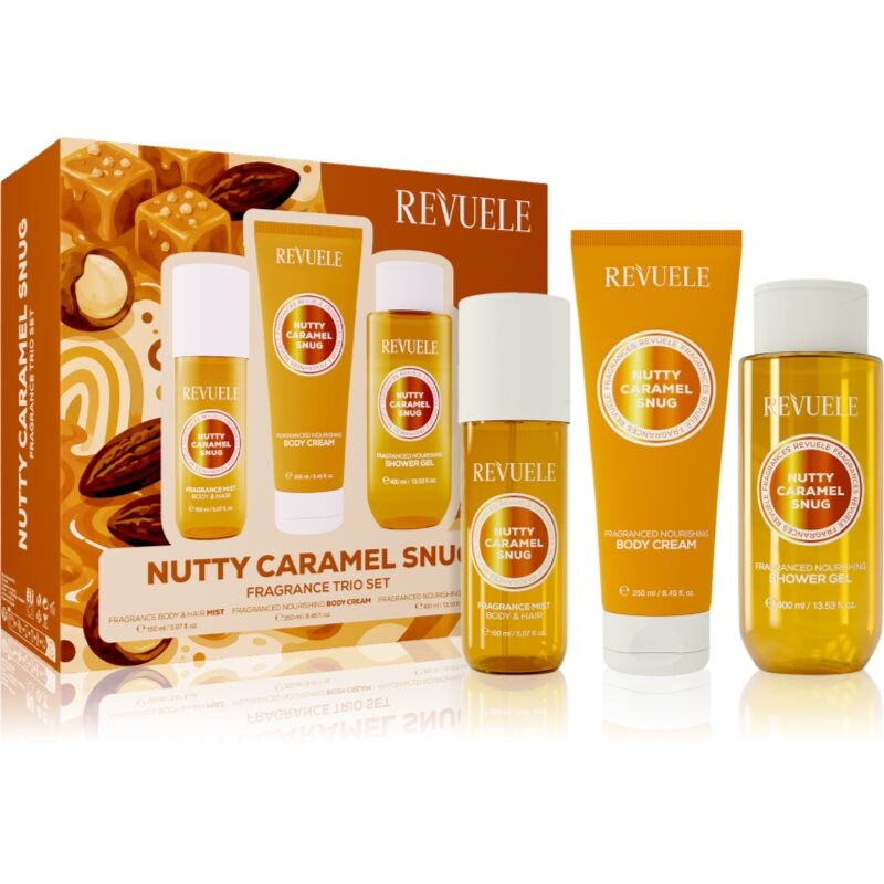 Revuele Nutty Caramel Snug Fragrance Trio Set gift set for the body for women
