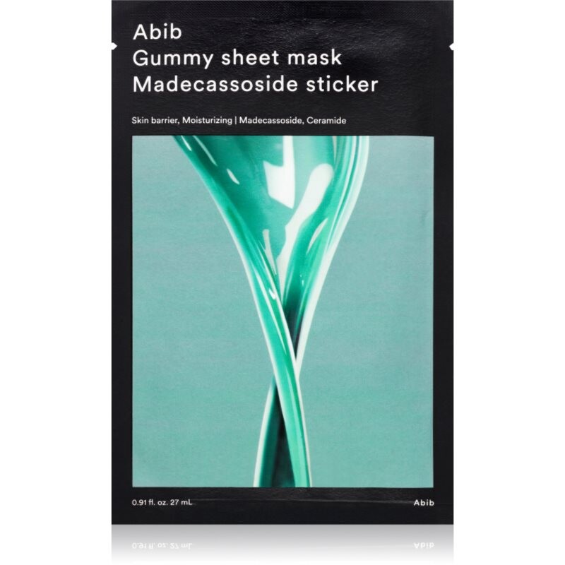 Abib Gummy Sheet Mask Madecassoside Sticker soothing sheet mask to strengthen the skin barrier 27 ml