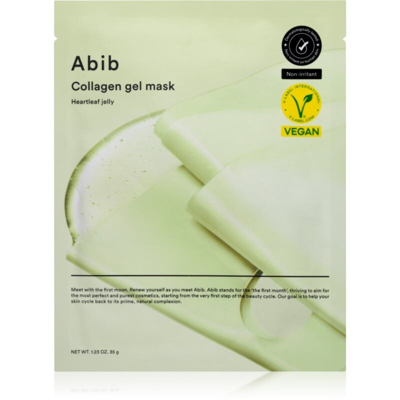 Abib Collagen Gel Mask Heartleaf Jelly intensive hydrogel mask with soothing effect 35 g
