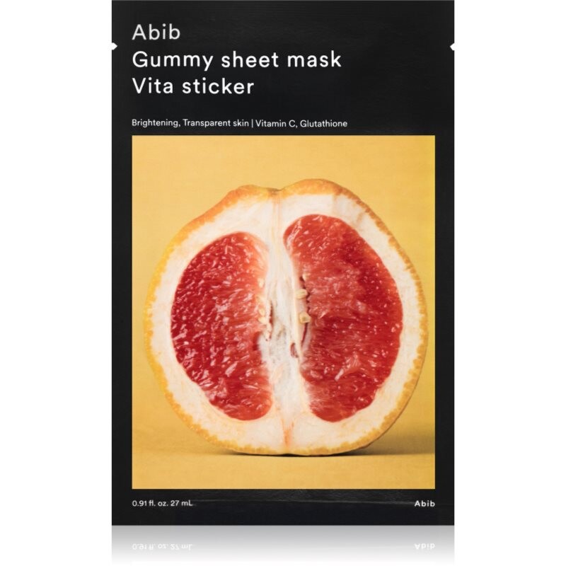 Abib Gummy Sheet Mask Vita Sticker brightening sheet mask with soothing effect 27 ml