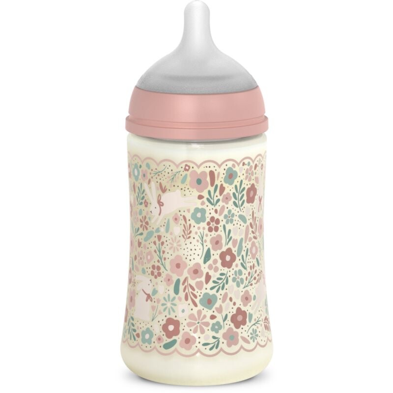 Suavinex Wonderland SX Pro Physiological Anti-Colic baby bottle M Medium Flow 3 m+ Pink Flower 270 ml
