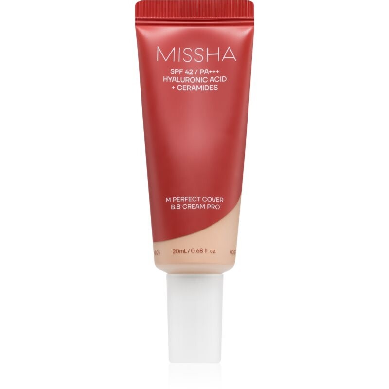 Missha M Perfect Cover BB Cream Pro hydrating BB cream with high sun protection shade 19 20 ml