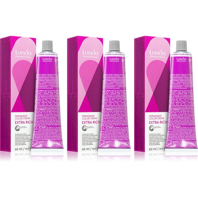 Londa Professional Permanent Color Extra Rich hair colour economy pack shade 7/1