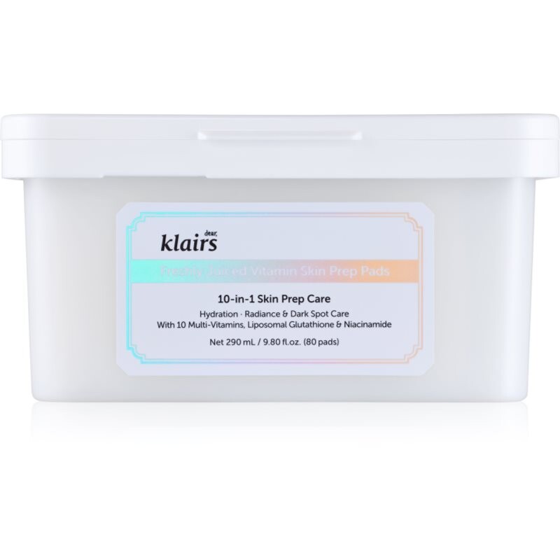 Dear Klairs Freshly Juiced Vitamin Skin Prep Pad toner pads for radiance and hydration 80 pc