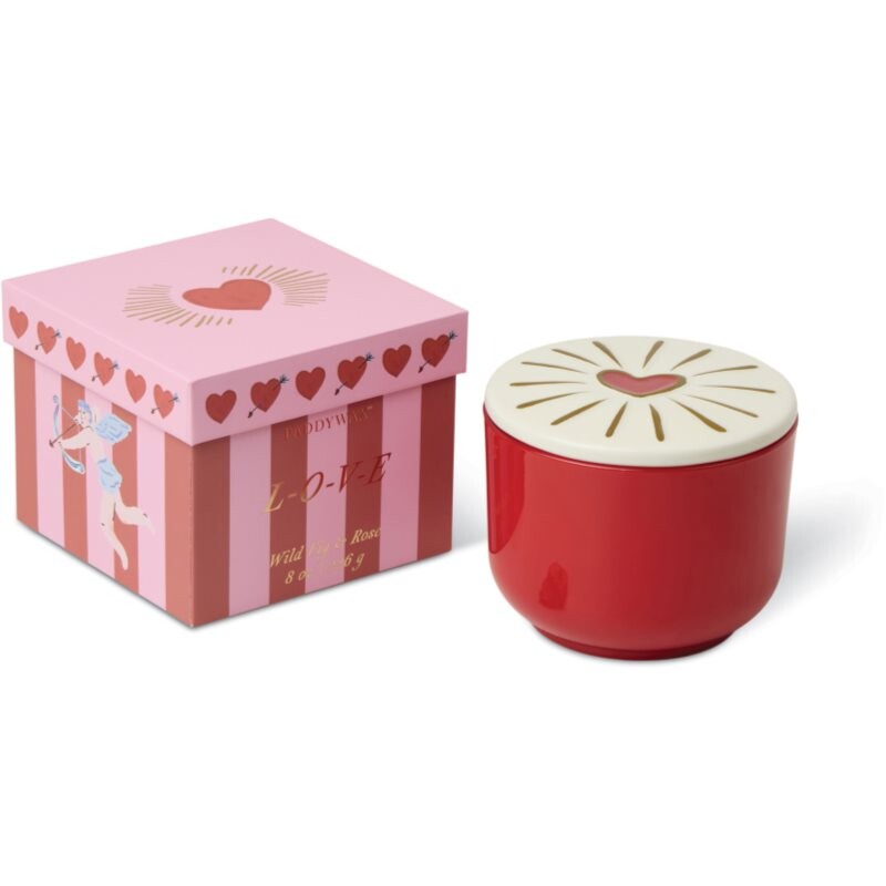 Paddywax Charmed Wild Fig & Rose scented candle with lid 226 g