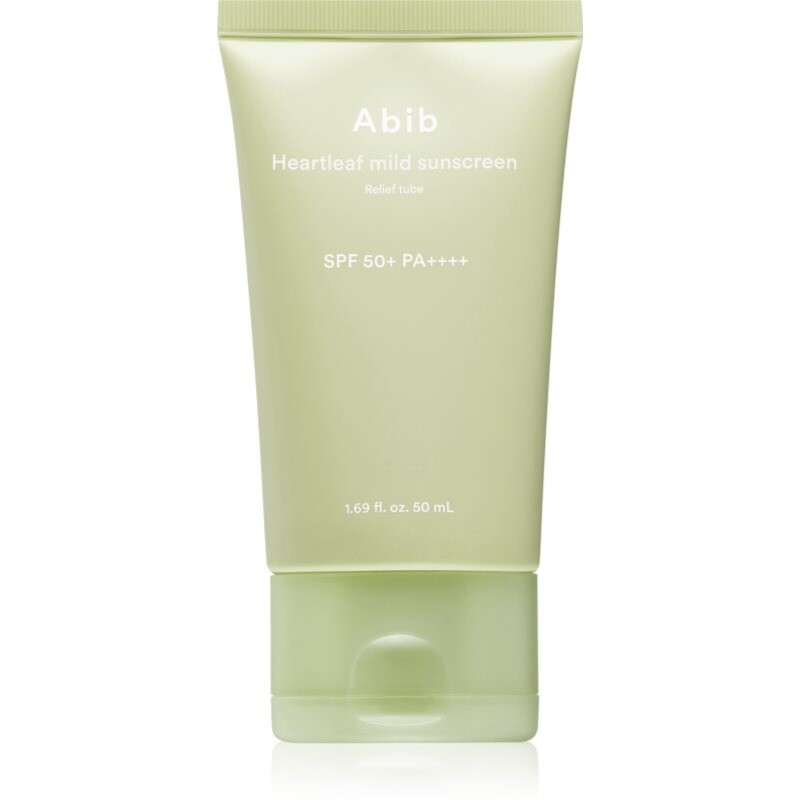 Abib Heartleaf Mild Sunscreen Relief Tube facial sunscreen with soothing effect SPF 50+ 50 ml