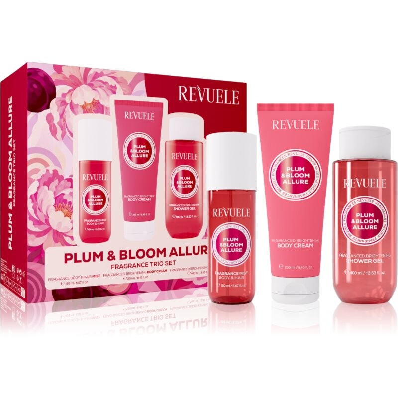 Revuele Plum & Bloom Allure Fragrance Trio Set gift set for the body for women