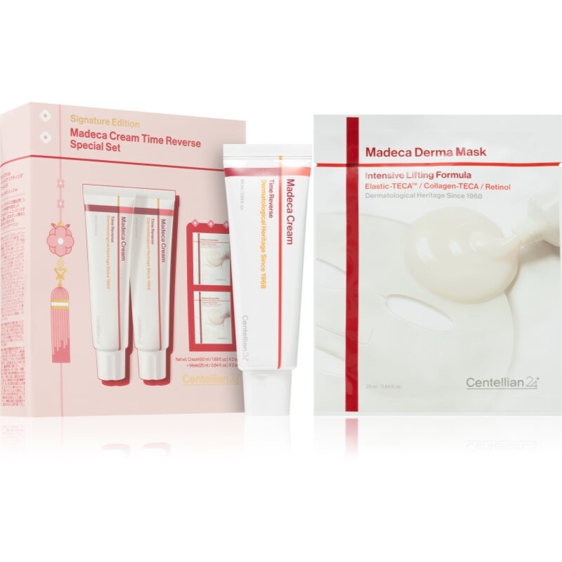 Centellian24 Madeca Cream Time Reverse Signature Edition gift set to restore skin firmness