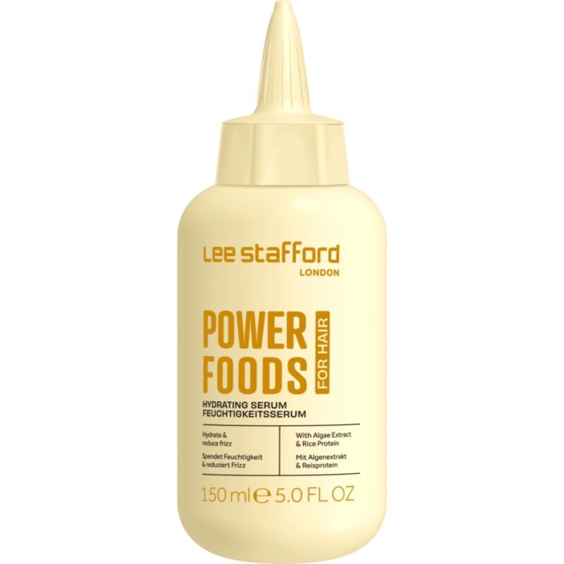 Lee Stafford Powerfoods Hydrating Serum hair treatment for shiny and soft hair 150 ml